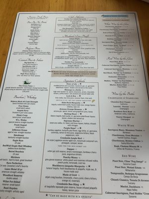 Menu photo 4 Creekside American Bistro Sedona, AZ