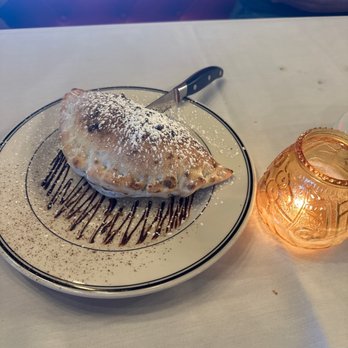 D'Nonna - D'Nonna Special Dessert (Calzone filled with Nutella, strawberries, bananas and Oreos) - Italian Near Me - Lewisville, Texas D'Nonna - D'Nonna Special Dessert (Calzone filled with Nutella, strawberries, bananas and Oreos) - Italian Near Me - Lewisville, Texas