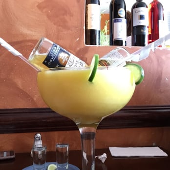 Mariachi Loco - This is a mango margarita made to share. Came with 2 shots of tequila. We paid so much for it, might as well share a pic. - Mexican Near Me - White Plains, New York Mariachi Loco - This is a mango margarita made to share. Came with 2 shots of tequila. We paid so much for it, might as well share a pic. - Mexican Near Me - White Plains, New York
