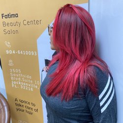 See her Amazing Job decided to go from blonde highlights to Red