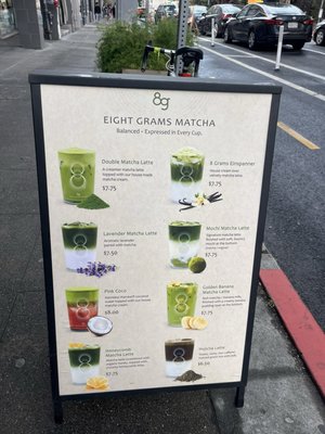 Menu photo 2 Eight Grams Matcha Berkeley, CA Menu photo 2 Eight Grams Matcha Berkeley, CA