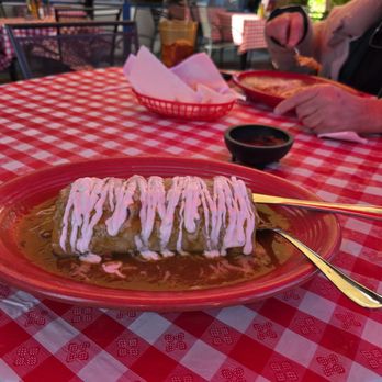 Palapa - Palapa chile verde burrito "wet" - Mexican Near Me - Santa Barbara, California