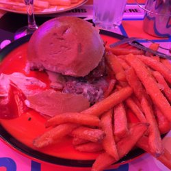 Groovy Monkey - Burger roquefort et frites patates douces : à tomber !