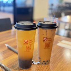 Fuyu Ramen - Boba drinks! Passion Fruit Green Tea / Thai Tea