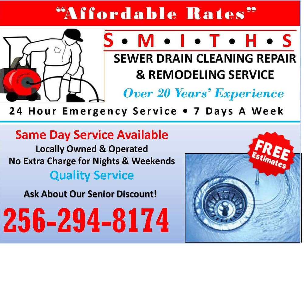 Smiths Sewer Drain Cleaning Repair And Remodeling Services - septic in Heflin, AL