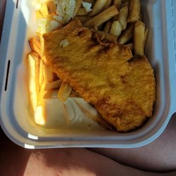 Chip Inn - $30 Halibut and Chips.