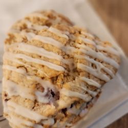 The Crafted Scone - Vegan strawberry and cream scone