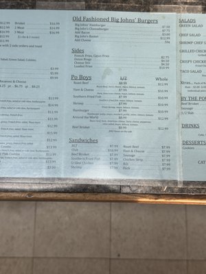 Menu photo 1 John's Big Burgers Ferriday, LA Menu photo 1 John's Big Burgers Ferriday, LA
