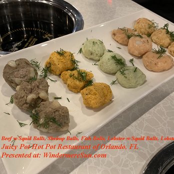 JuicyPot - Beefballs w/Squid, Shripballs, Fishballs, Lobsterballs w/Squid, Lobsterballs at Juicy Pot of Orlando (Presented at: WindermereSun.com) - Hot Pot Near Me - Orlando, Florida JuicyPot - Beefballs w/Squid, Shripballs, Fishballs, Lobsterballs w/Squid, Lobsterballs at Juicy Pot of Orlando (Presented at: WindermereSun.com) - Hot Pot Near Me - Orlando, Florida