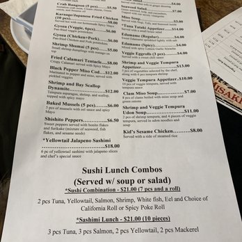 Misaki - Misaki Menu - Sushi Bars Near Me - Aurora, Colorado Misaki - Misaki Menu - Sushi Bars Near Me - Aurora, Colorado