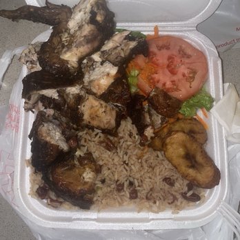 Kingston Grill - #1. Jerk Chicken All White Meat dinner - Caribbean Near Me - Evanston, Illinois