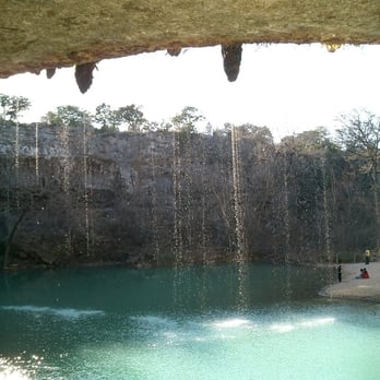 Hamilton Pool Preserve - view from under the overhang - Parks Near Me - Dripping Springs, Texas