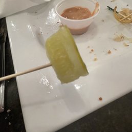 a pickle on a skewer a pickle on a skewer