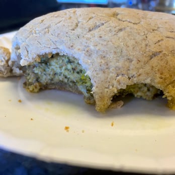 Divine Treasures - GF/V calzone--dough was soft and flavorful; stuffing was delicious! - Vegan Near Me - Manchester, Connecticut Divine Treasures - GF/V calzone--dough was soft and flavorful; stuffing was delicious! - Vegan Near Me - Manchester, Connecticut