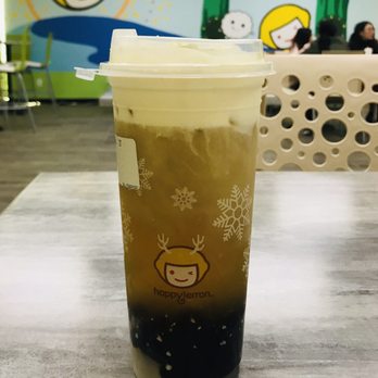 Happy Lemon - Green Tea Boba Lychee with Salted Cheese. - Coffee & Tea Near Me - Stockton, California Happy Lemon - Green Tea Boba Lychee with Salted Cheese. - Coffee & Tea Near Me - Stockton, California