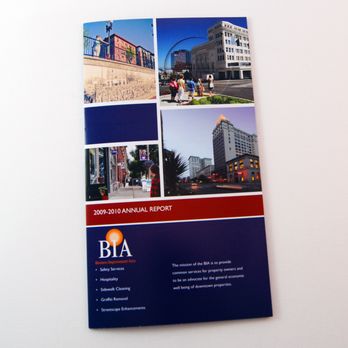 CK Graphic Design - BIA Annual Report Brochure. - Graphic Design Near Me