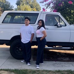T-Shirt Mart - Navy Dickie pants and white Pro Club from T- shirt Mart