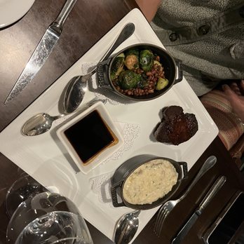 Madison's Restaurant - Filet, grits, and Roasted Brussels Sprouts - New American Near Me - Highlands, North Carolina