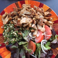 Le Safran - Assiette kebab grillé à la plancha et son taboulet maison