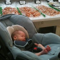 Woodlands Seafood - Ethan's first trip to the most amazing seafood market in The Woodlands, and perhaps north Houston