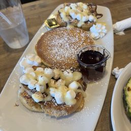 Love The "chose three" option! We went with Nutella French toast and pancakes - SO good! Love The "chose three" option! We went with Nutella French toast and pancakes - SO good!