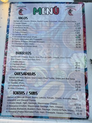 Menu photo 6 Antojitos La Mexicana Annapolis, MD