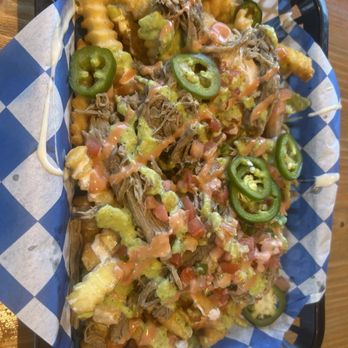 Funky Pelican - Mojo pork fries - Seafood Near Me - Flagler Beach, Florida Funky Pelican - Mojo pork fries - Seafood Near Me - Flagler Beach, Florida