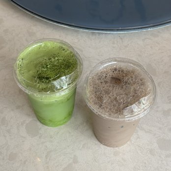 Academic Coffee - Double Matcha Melon Latte, Hojicha Latte - Bakeries Near Me - San Jose, California Academic Coffee - Double Matcha Melon Latte, Hojicha Latte - Bakeries Near Me - San Jose, California