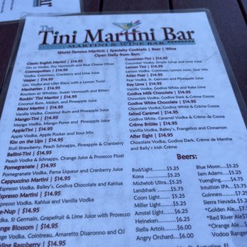 The Tini Martini Bar - Cocktail Bars Near Me - St Augustine, Florida The Tini Martini Bar - Cocktail Bars Near Me - St Augustine, Florida