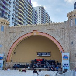 Daytona Beach Bandshell - Rush hour getting ready to go on followed by Kiss America!