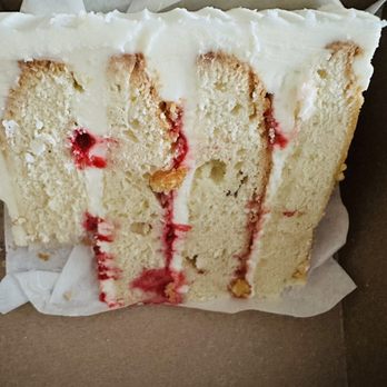 Belleville Bakery & Catering - Another view of the raspberry lemon cardamom cake - Bakeries Near Me - Burlington, Vermont Belleville Bakery & Catering - Another view of the raspberry lemon cardamom cake - Bakeries Near Me - Burlington, Vermont