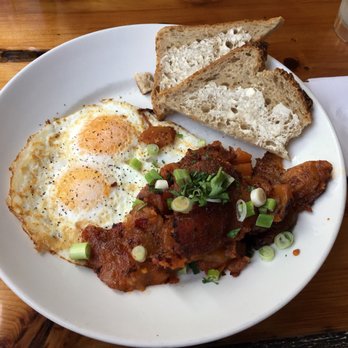 Marigold Kitchen - Two Eggs Any Style (over medium, with marigold potatoes and rosemary toast) - Breakfast & Brunch Near Me - Madison, Wisconsin
