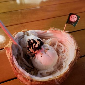 Coco Mama - Delicious coconut icecream with coconut meat, sticky rice and crispy flakes. - Ice Cream & Frozen Yogurt Near Me - Malay, ABR
