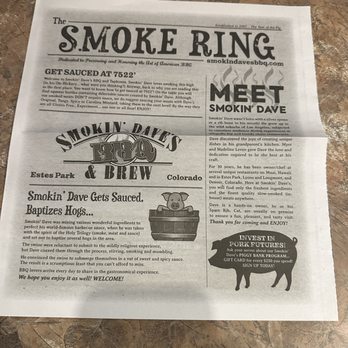 Smokin' Dave's BBQ - Menu - Barbeque Near Me - Estes Park, Colorado Smokin' Dave's BBQ - Menu - Barbeque Near Me - Estes Park, Colorado