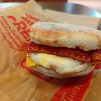 Tim Hortons - a bacon and egg sandwich - Donuts Near Me - Morgantown, West Virginia Tim Hortons - a bacon and egg sandwich - Donuts Near Me - Morgantown, West Virginia