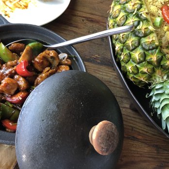 Red Hot Chilli Pepper - Pineapple Fried Rice with Calcutta Chicken - Chinese Near Me - San Carlos, California Red Hot Chilli Pepper - Pineapple Fried Rice with Calcutta Chicken - Chinese Near Me - San Carlos, California