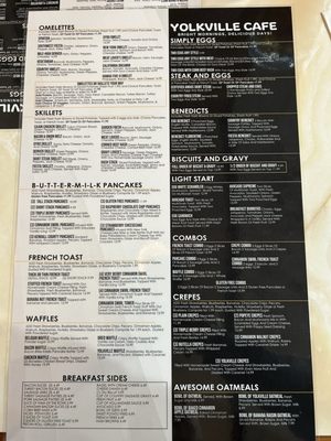 Menu photo 1 Yolkville Cafe Yorkville, IL Menu photo 1 Yolkville Cafe Yorkville, IL