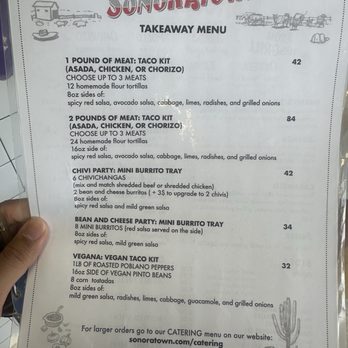 Sonoratown - Menu - Mexican Near Me - Los Angeles, California
