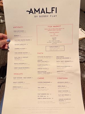 Menu photo 1 Amalfi Las Vegas, NV