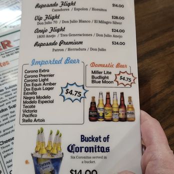 Don Taco Bar and Grill - Menu 5/24 - Desserts Near Me - Dearborn, Michigan