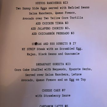 Cafe Miguel - Special menu (Mar 2025) - Coffee & Tea Near Me - Brooklyn, New York