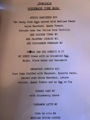 Menu photo 3 Cafe Miguel Brooklyn, NY