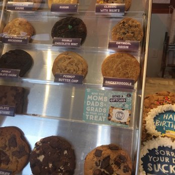 Insomnia Cookies - Display of available cookies - Desserts Near Me - Baltimore, Maryland