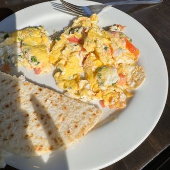 Salento Colombian Coffee & Kitchen - Scrambled eggs with arepa - Coffee & Tea Near Me - New York, New York Salento Colombian Coffee & Kitchen - Scrambled eggs with arepa - Coffee & Tea Near Me - New York, New York