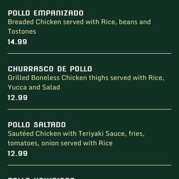 Aroma Cafe - QR scanned menu snapshot - Colombian Near Me - Springfield, Virginia