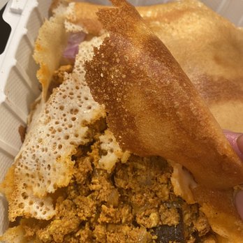Cafe Tazza - Chicken Dosa!! Same filling!! disgusting!! - Bakeries Near Me - Dublin, California