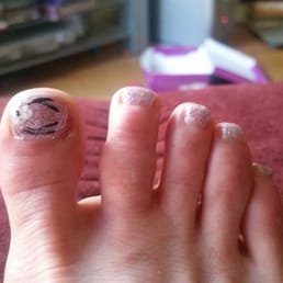 $50 gel polish, deluxe pedicure with design. Meh, not outstanding. Great customer service though! $50 gel polish, deluxe pedicure with design. Meh, not outstanding. Great customer service though!