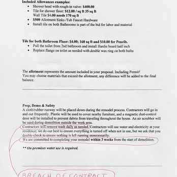 Bath Masters of Collin County - Contract violations - General Contractors Near Me Bath Masters of Collin County - Contract violations - General Contractors Near Me