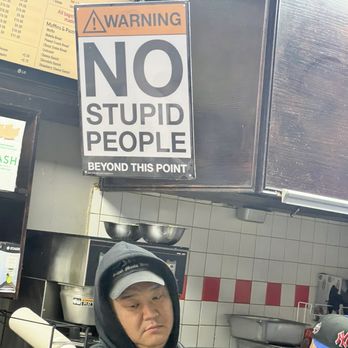 Between the Bagel - Sign inside - Bagels Near Me - Astoria, New York