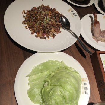 Yu Seafood Yorkdale - Peking duck (2nd course, minced duck w/ DIY lettuce wraps) - Desserts Near Me - Toronto, Ontario Yu Seafood Yorkdale - Peking duck (2nd course, minced duck w/ DIY lettuce wraps) - Desserts Near Me - Toronto, Ontario